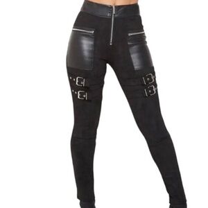 Maniere De Voir Suede Leggings
